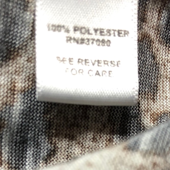 CATO - Sleeveless, Animal Print Top w, Front Tie - Picture 6 of 6